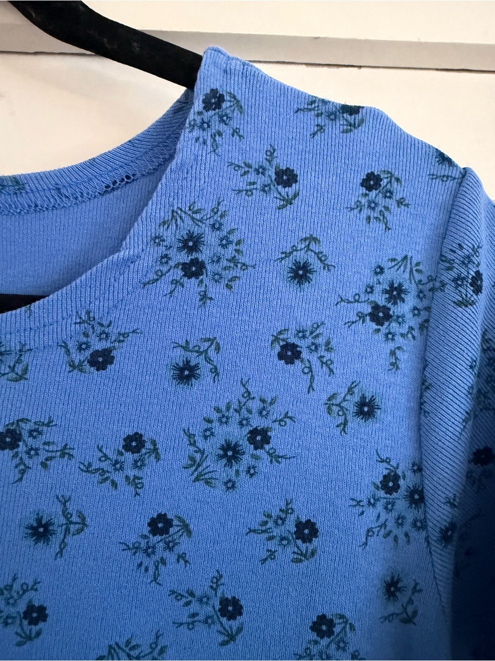 90s Baby Tee Ditsy Floral Maxi Dress Fit and Flare Vintage Grunge Butter Mom - Picture 2 of 8